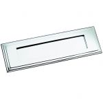 Polished Chrome Edwardian Style Shaped Letter Plate / Flap (BC10)